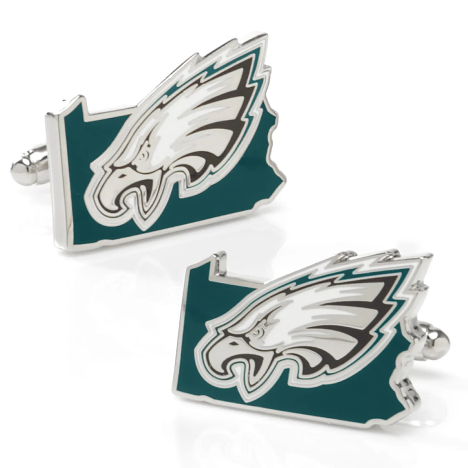 Cheap Philadelphia Eagles State Shaped Cufflinks Luxury Cufflinks | Sports Cufflinks