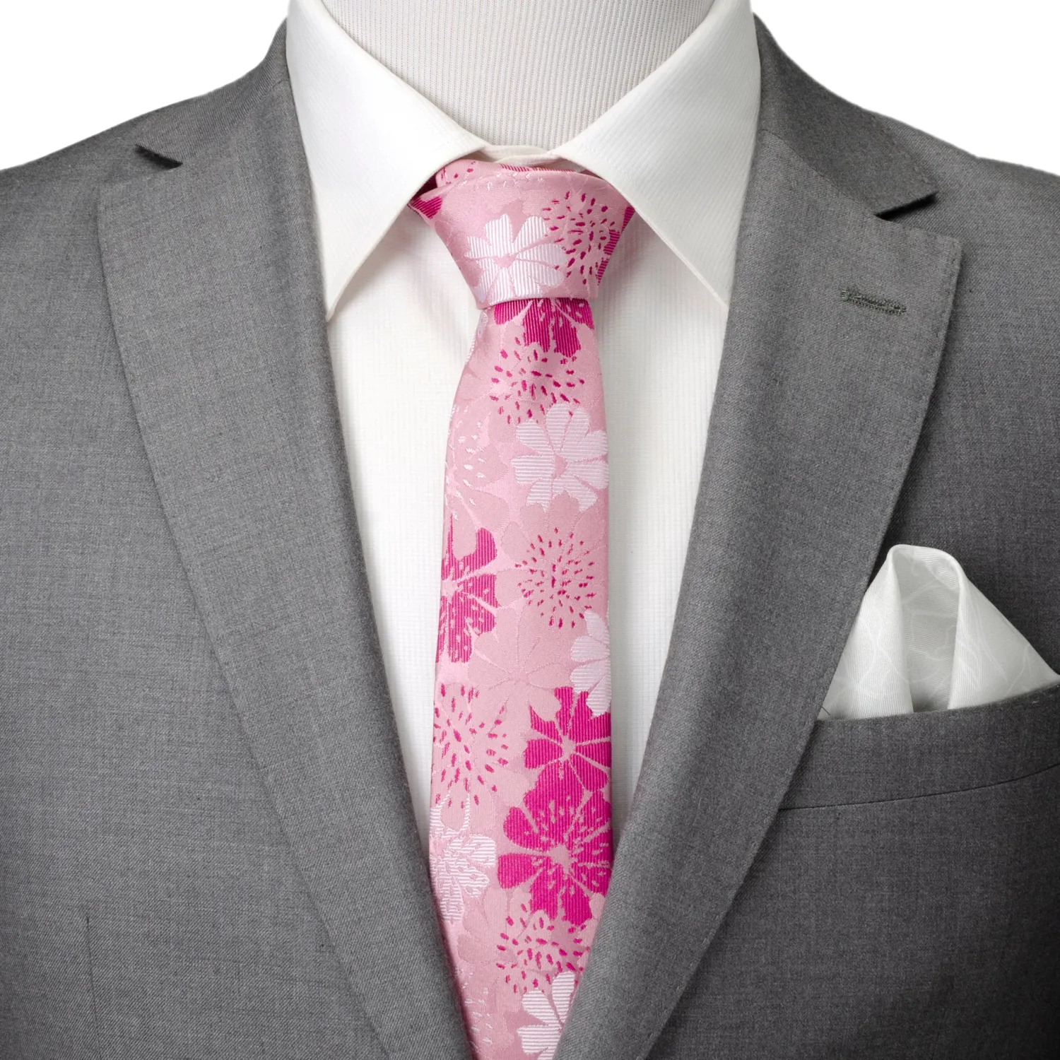Discount Pink Floral Men's Tie Classic Ties
