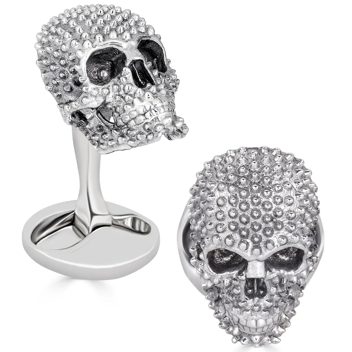 Hot "Punks Not Dead" Skull Cufflinks Luxury Cufflinks | Designer Cufflinks