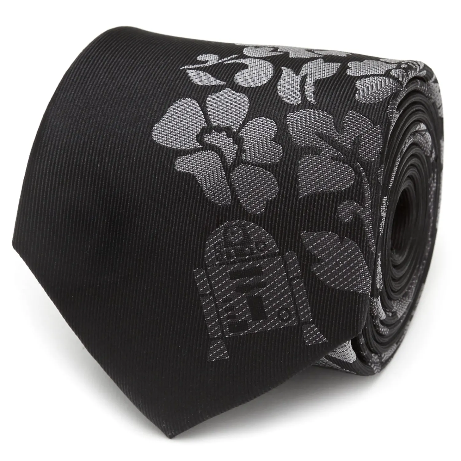 Shop R2D2 Floral Black Men's Tie Star Wars Ties