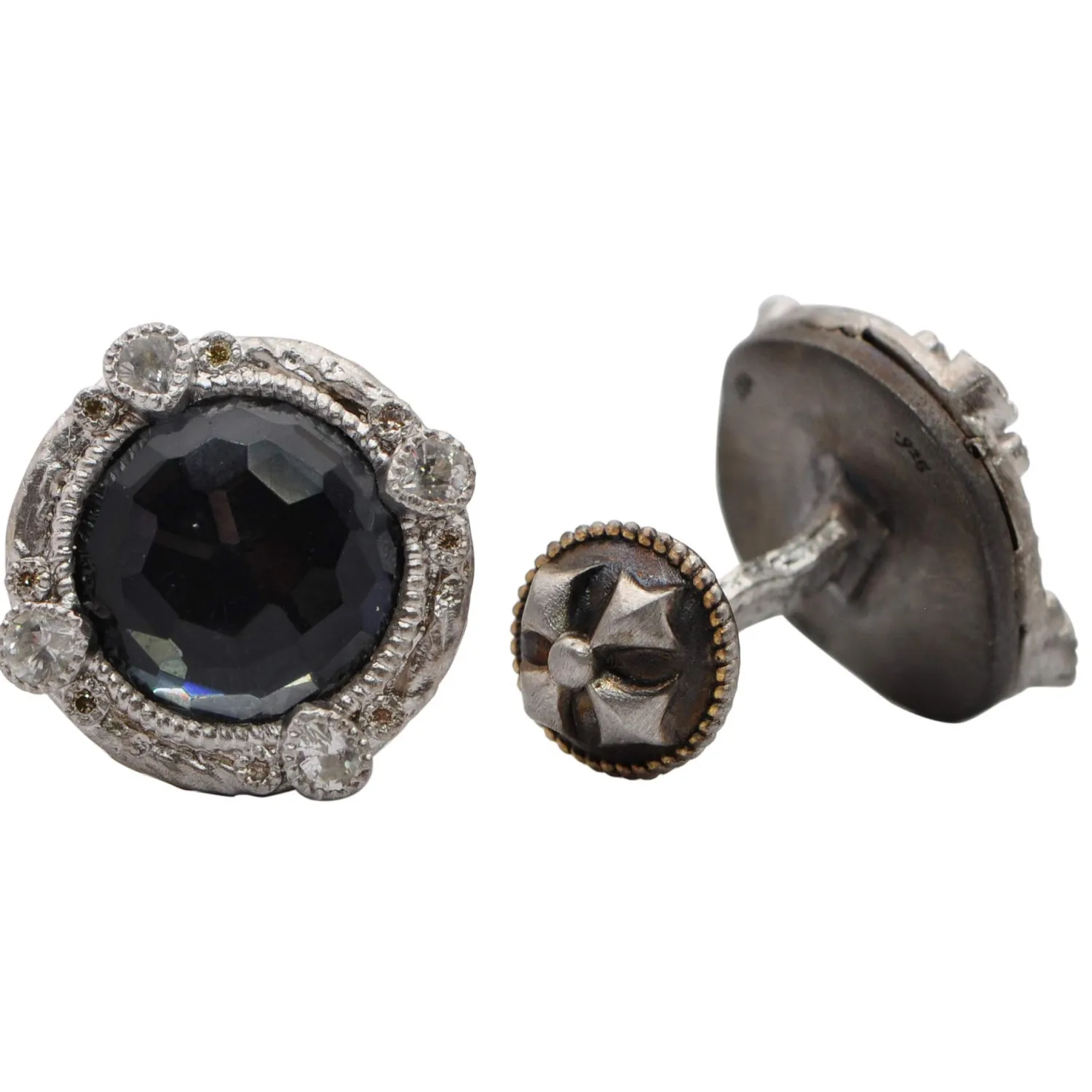Sale Round Hematite Cufflinks Luxury Cufflinks | Hobbies & Interests Cufflinks