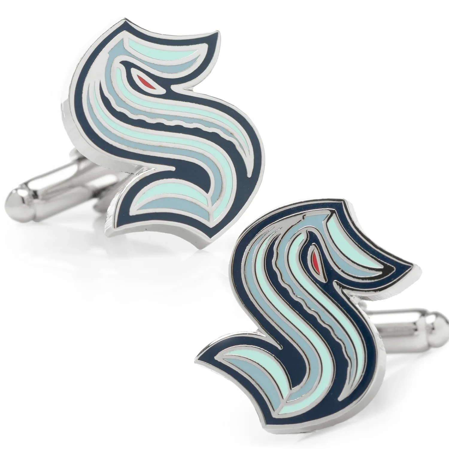 Clearance Seattle Kraken Cufflinks Luxury Cufflinks | Sports Cufflinks
