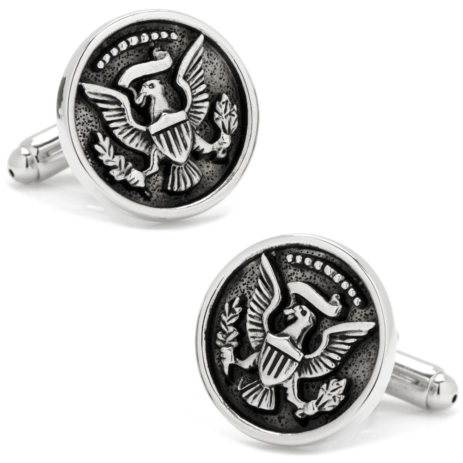 Sale Silver Antiqued Presidential Seal Cufflinks Luxury Cufflinks | Hobbies & Interests Cufflinks