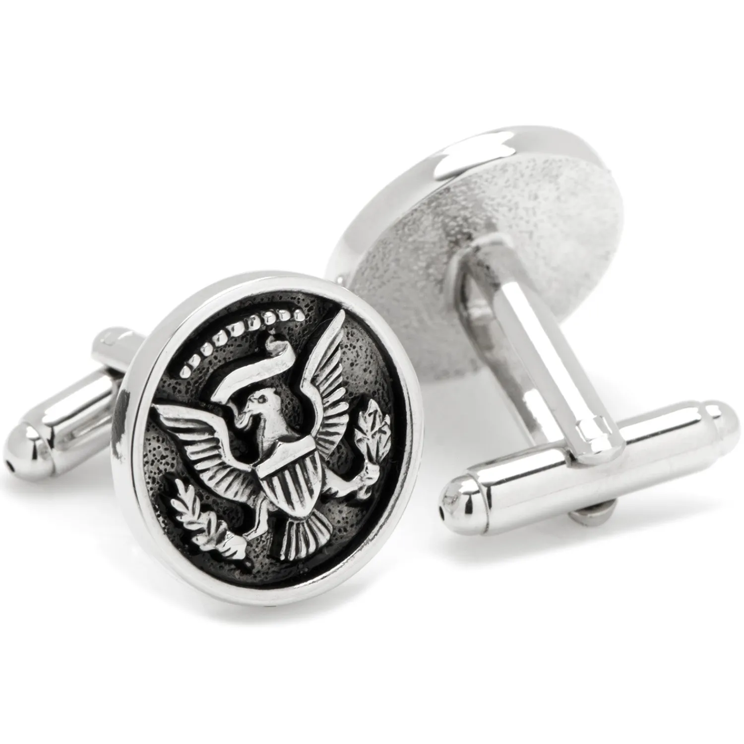 Sale Silver Antiqued Presidential Seal Cufflinks Luxury Cufflinks | Hobbies & Interests Cufflinks