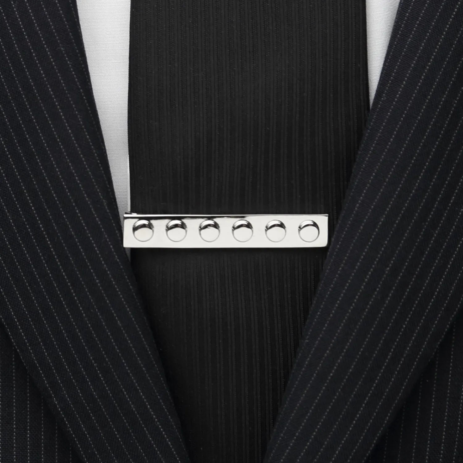 Sale Silver Building Block Tie Bar Hobbies & Interests Tie Bars | Classic Tie Bars