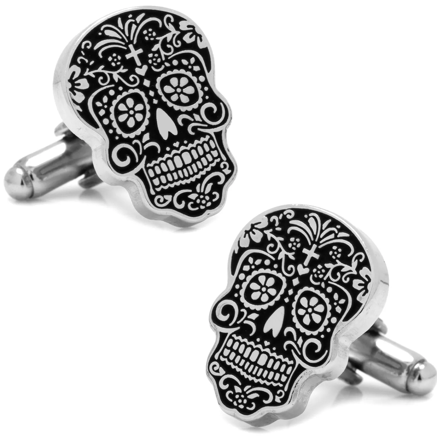 Best Silver Day of the Dead Cufflinks Luxury Cufflinks | Hobbies & Interests Cufflinks