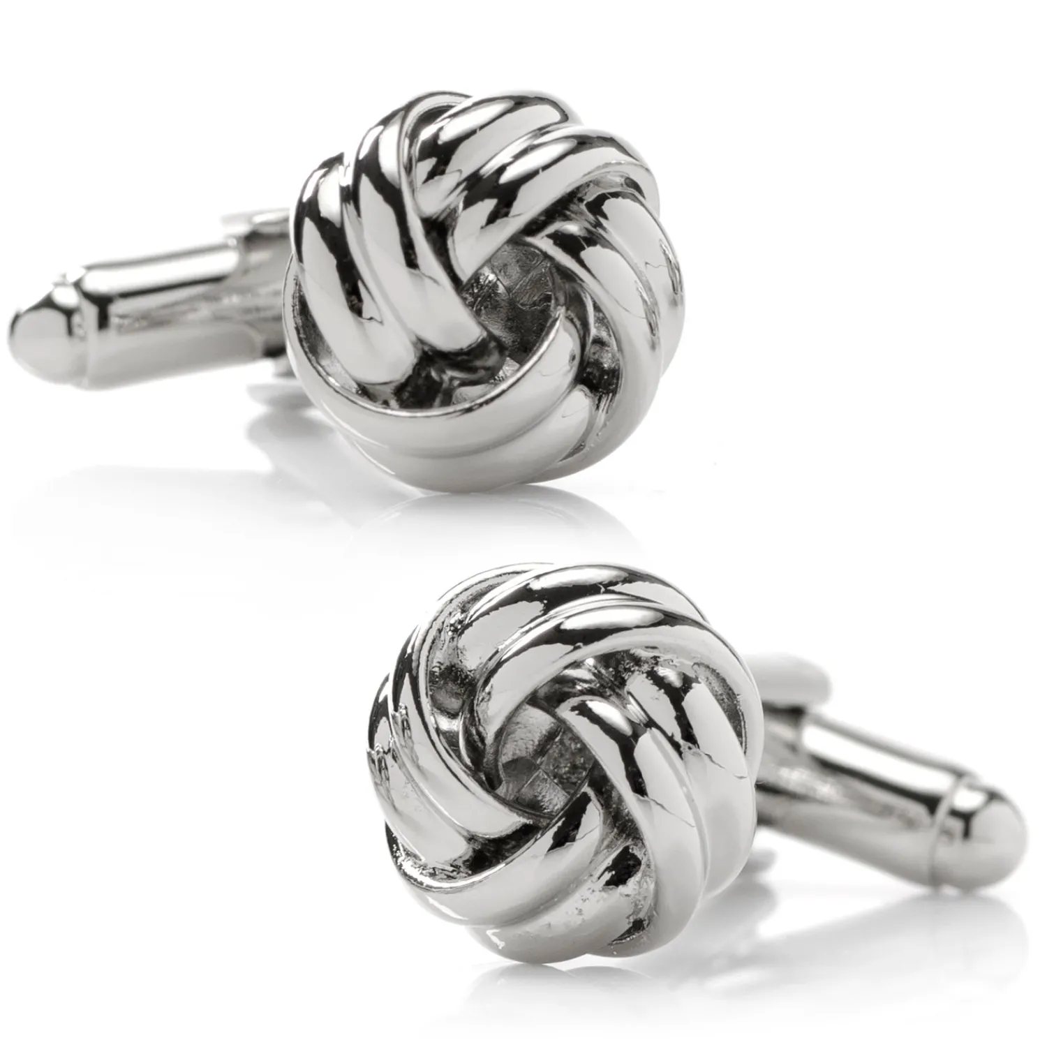 Flash Sale Silver Knot Cufflinks Wedding Cufflinks | Luxury Cufflinks