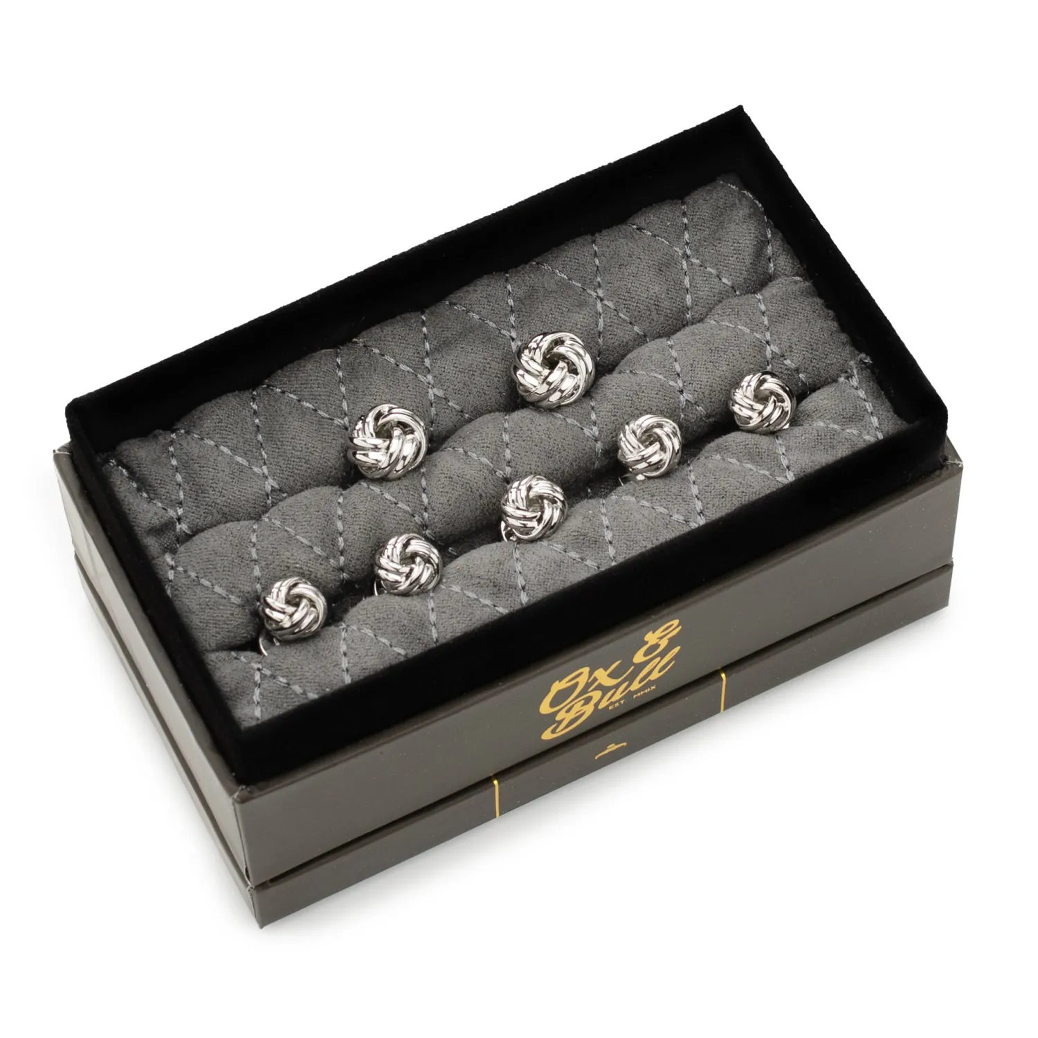 Fashion Silver Knot 5-Stud Set Stud Sets
