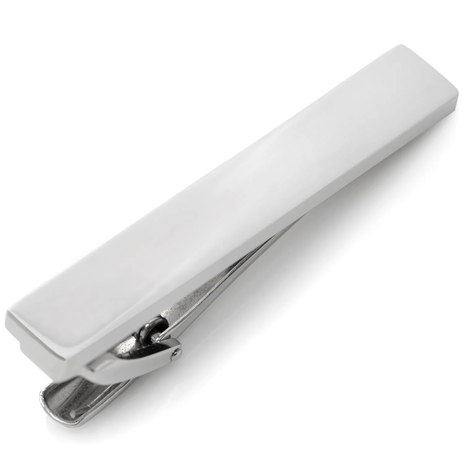 Hot Silver Stainless Steel Engravable Tie Clip Engravable Tie Bars | Classic Tie Bars