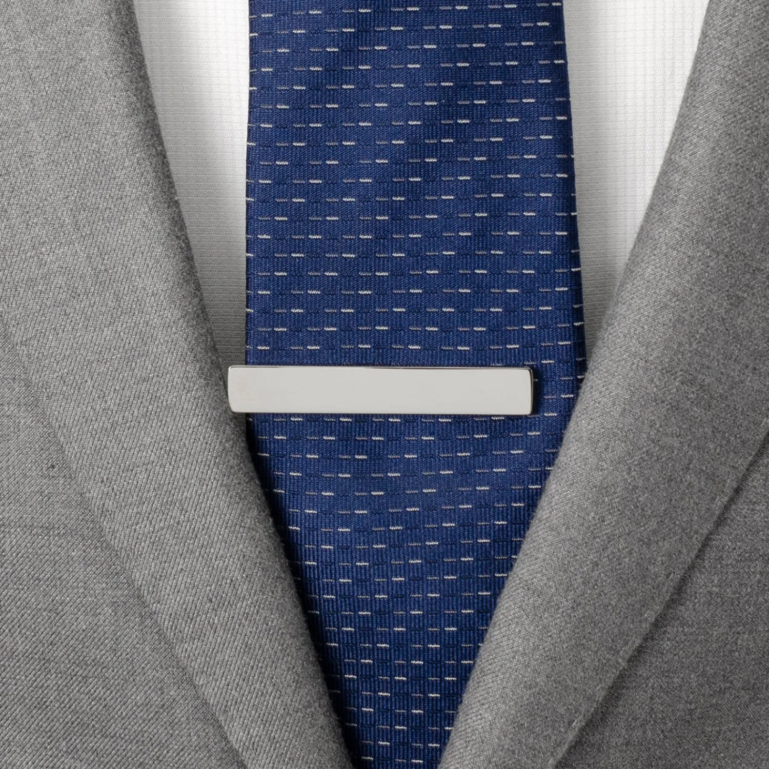 Hot Silver Stainless Steel Engravable Tie Clip Engravable Tie Bars | Classic Tie Bars
