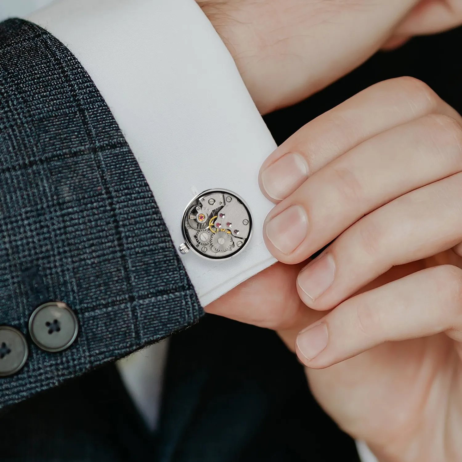 silver_watch_movement_cufflinks_4.webp Flash Sale Silver Watch Movement Cufflinks Luxury Cufflinks | Hobbies & Interests Cufflinks