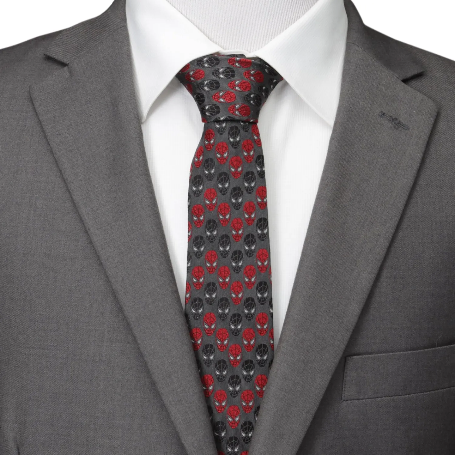 Cheap Spider-Man Chevron Red Black Men's Tie Marvel Ties