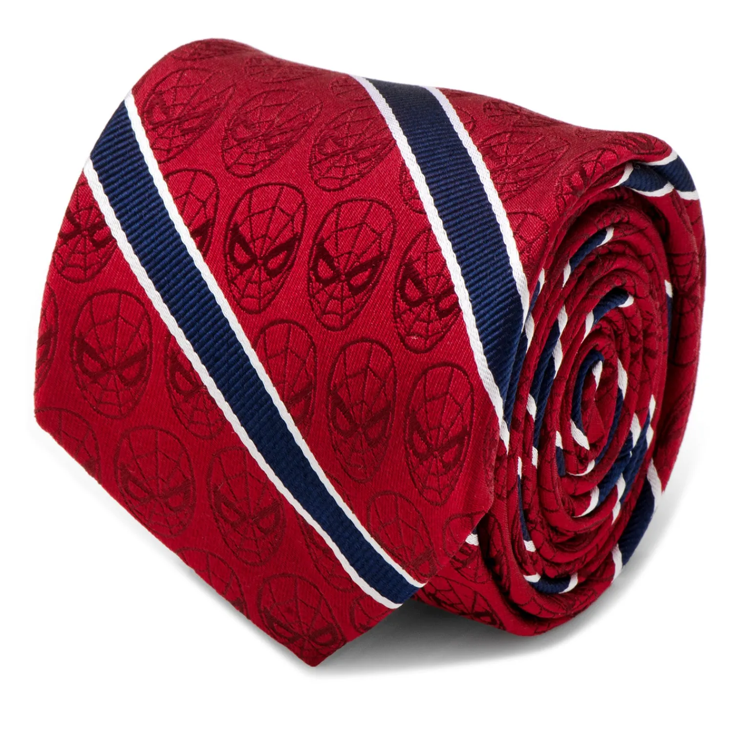 Cheap Spider-Man Red and Navy Stripe Men's Tie Marvel Ties