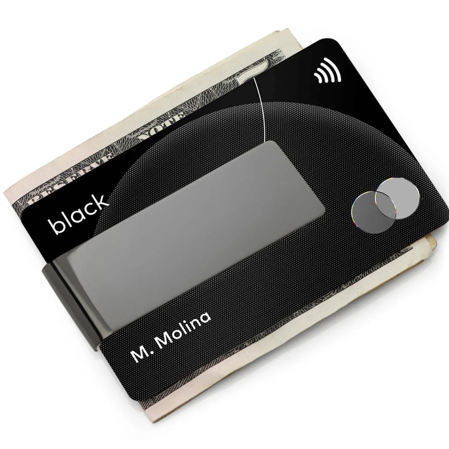 Discount Stainless Steel Gunmetal Engravable Money Clip Money Clips