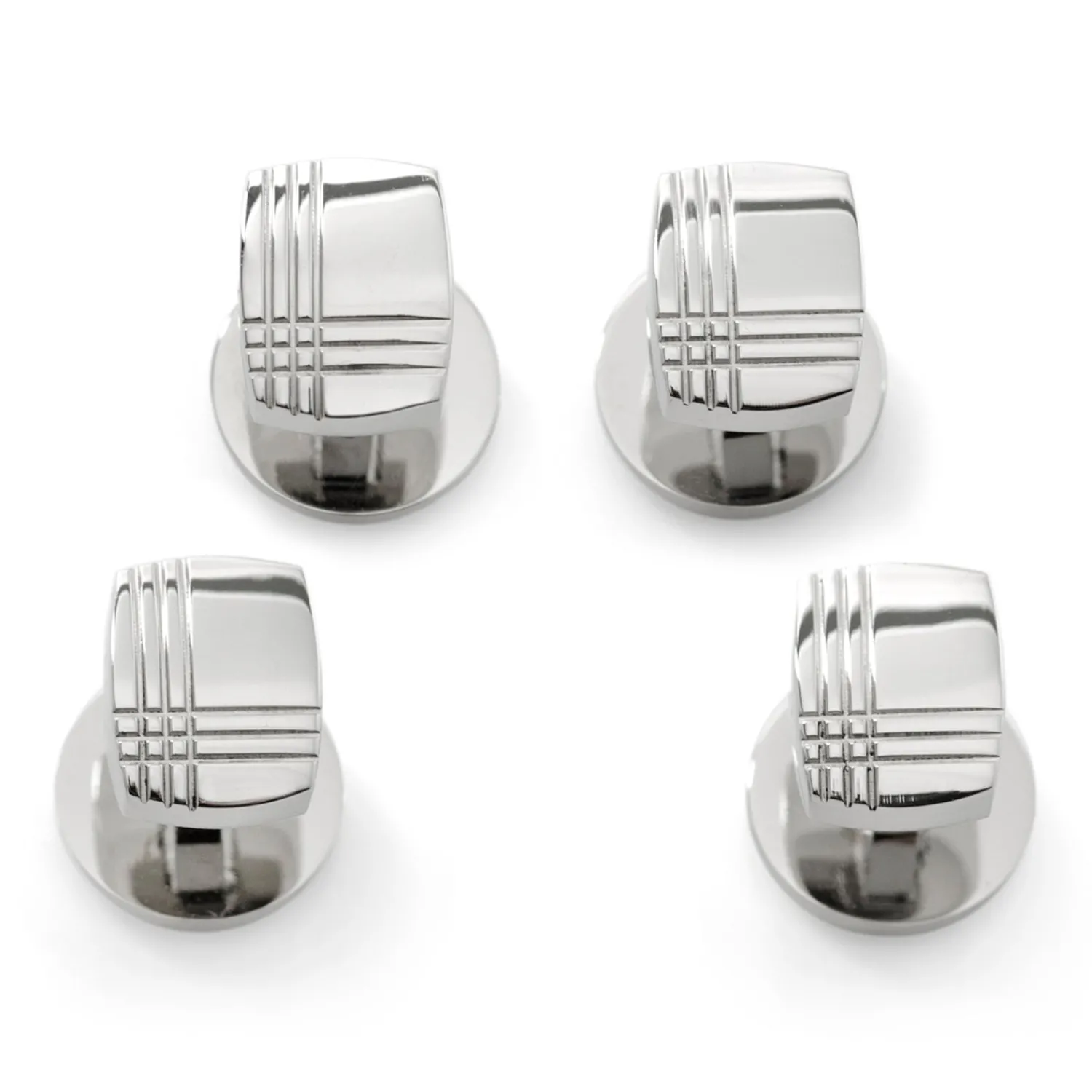 Flash Sale Stainless Steel Tartan Plaid Studs Stud Sets