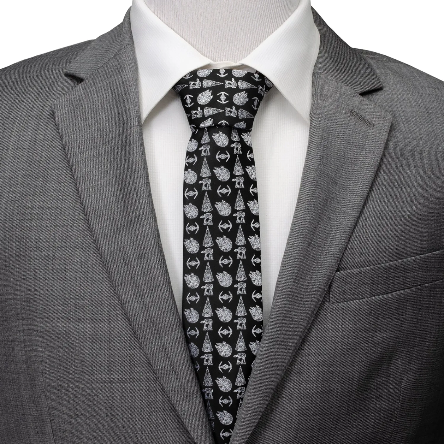 Cheap Battle Black Men's Tie Star Wars Ties