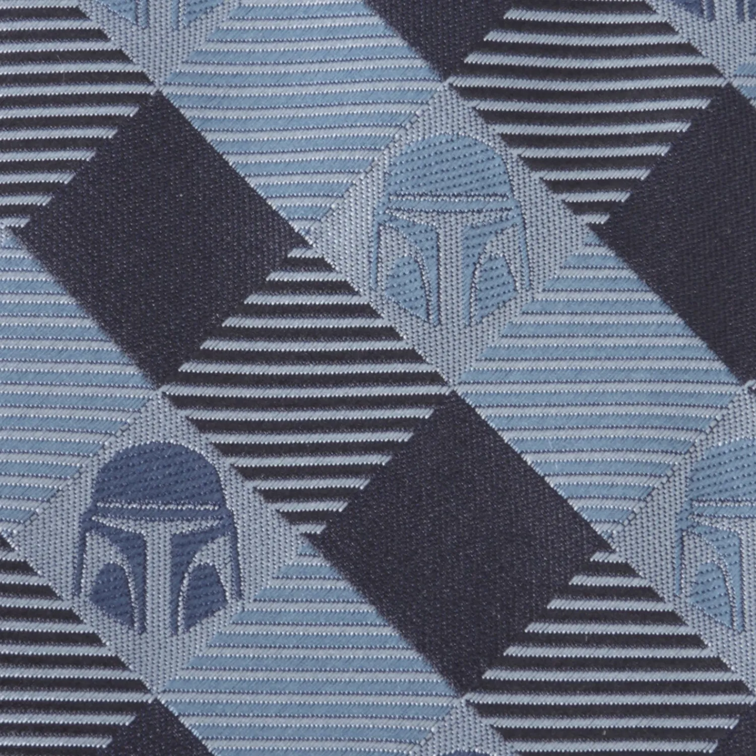 star_wars_mando_helmet_check_blue_mens_tie_5.webp Best Sale Mando Helmet Check Blue Mens Tie Star Wars Ties