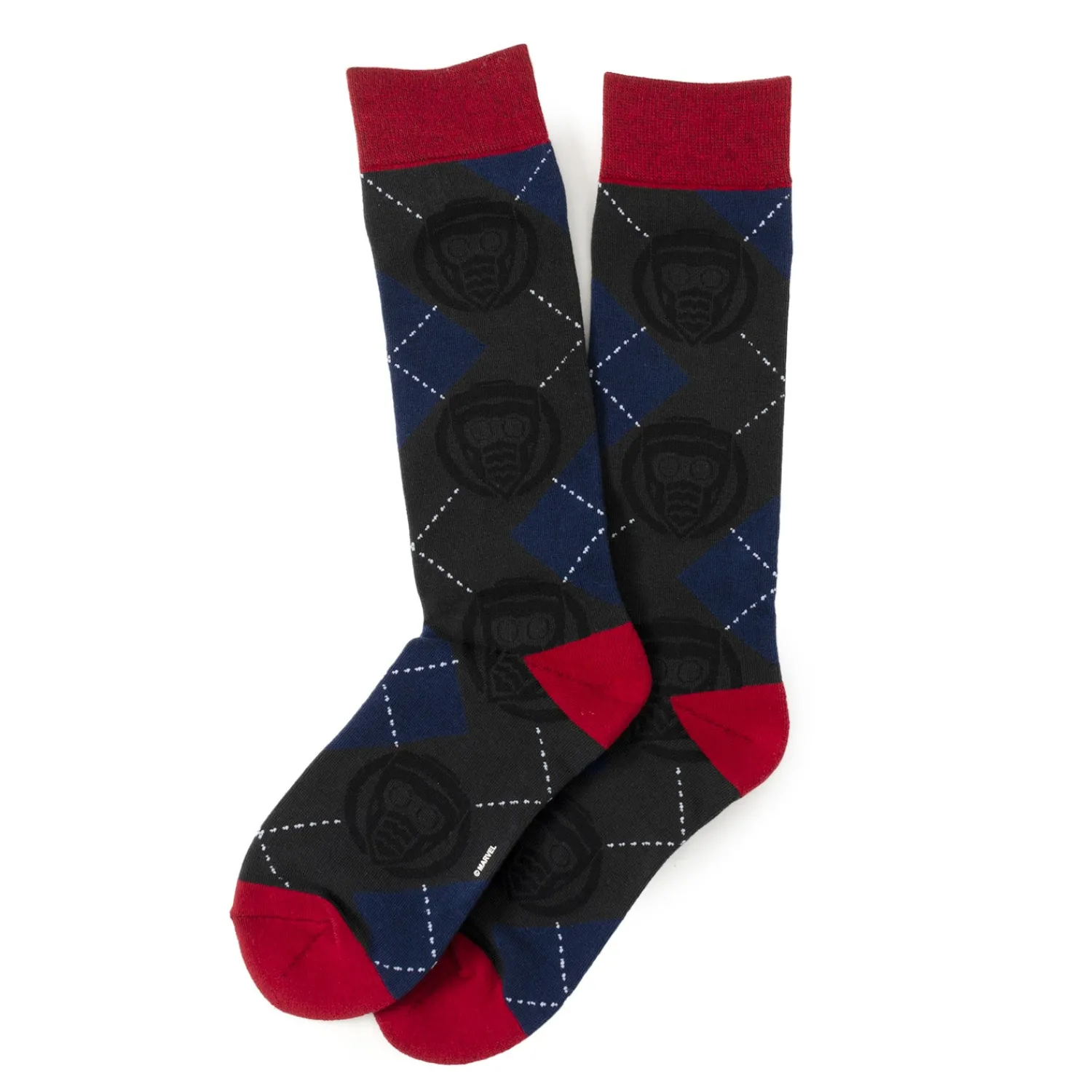 Hot Star-Lord Charcoal Argyle Men's Socks Socks
