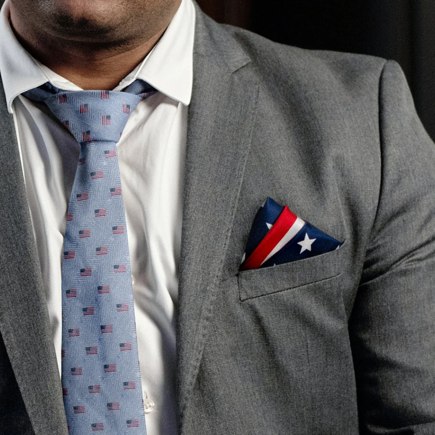 Best Sale Stars and Stripes Pocket Square Pocket Squares