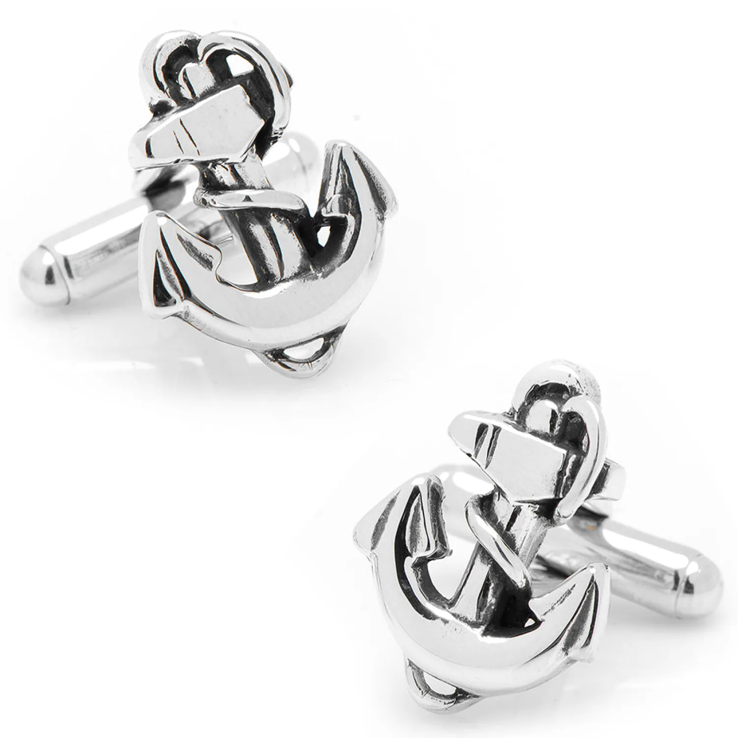 Fashion Sterling Silver Anchor Cufflinks Luxury Cufflinks | Hobbies & Interests Cufflinks