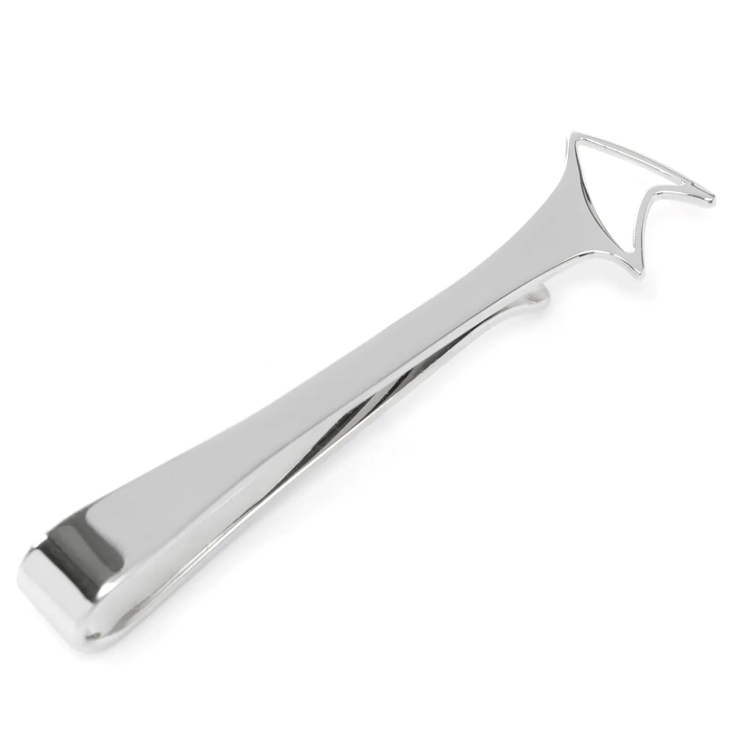 Cheap Sterling Silver Cutout Delta Shield Tie Bar Movies & Characters Tie Bars