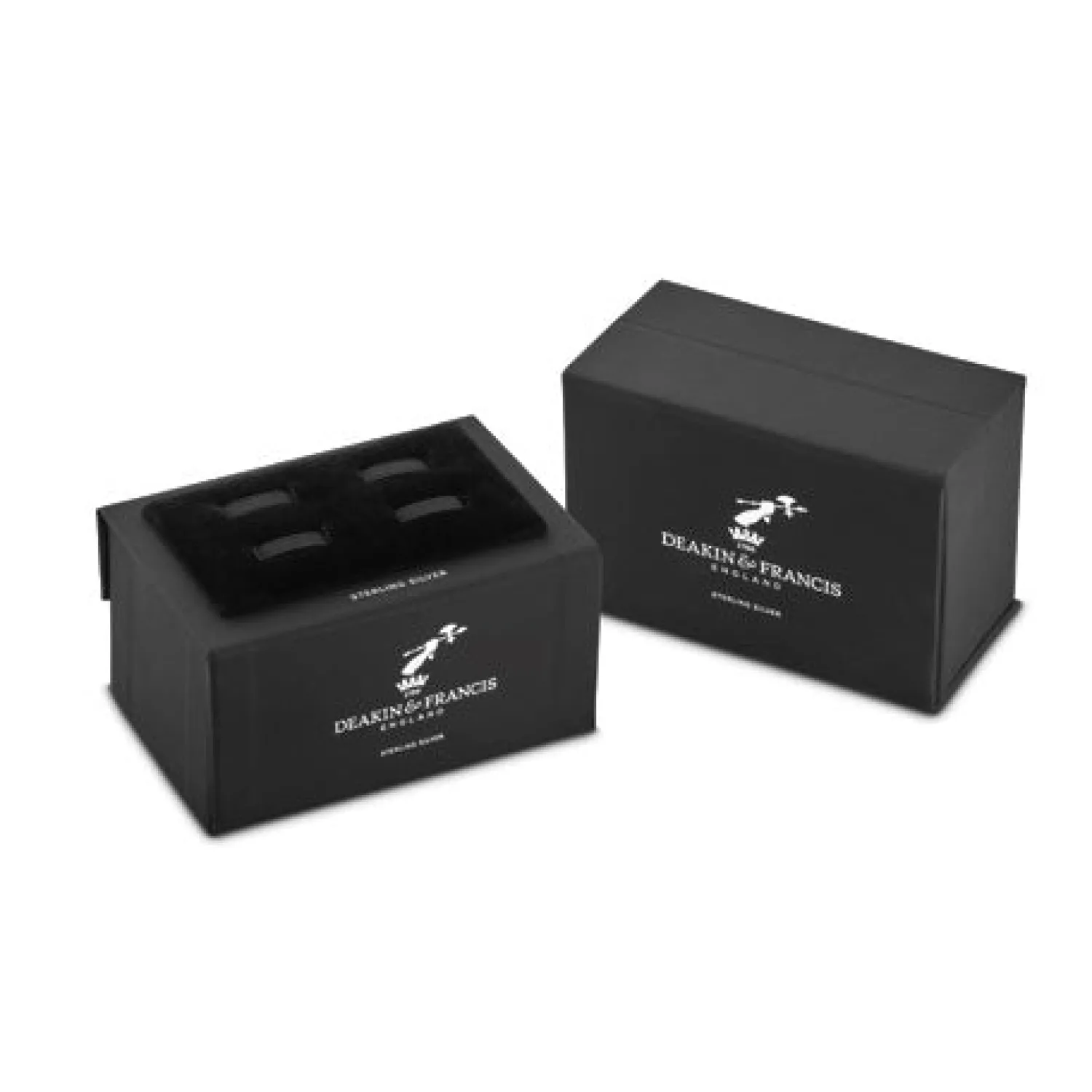 Clearance Sterling Silver Hexagonal Cufflinks with Onyx and Diamond Luxury Cufflinks | Hobbies & Interests Cufflinks