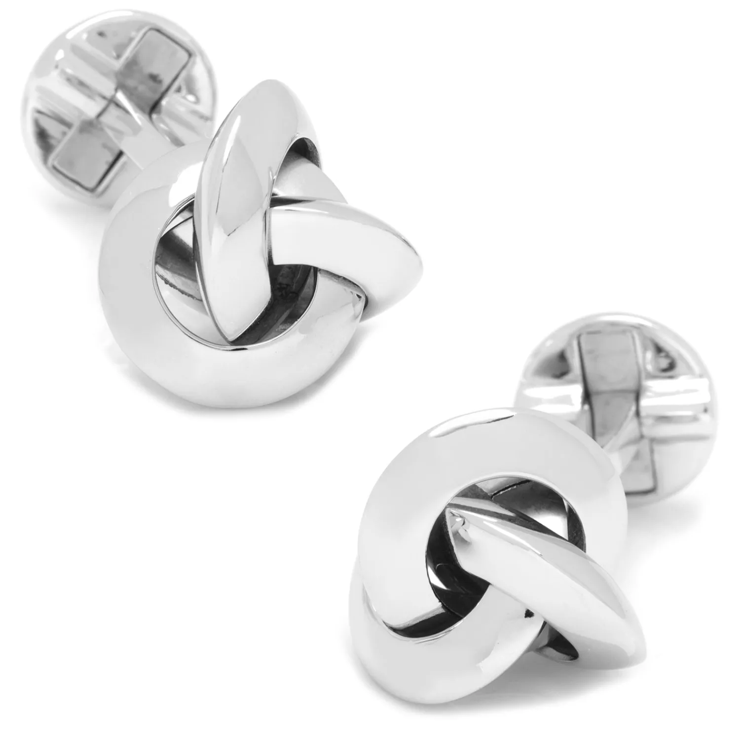 Flash Sale Sterling Silver Knot Cufflinks Wedding Cufflinks | Luxury Cufflinks