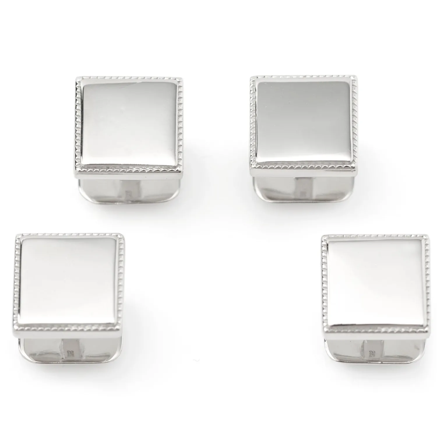Shop Sterling Silver Rope Square Studs Stud Sets