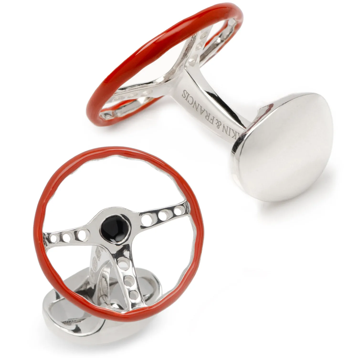 Shop Sterling Silver Vintage Steering Wheel Cufflinks Luxury Cufflinks | Hobbies & Interests Cufflinks