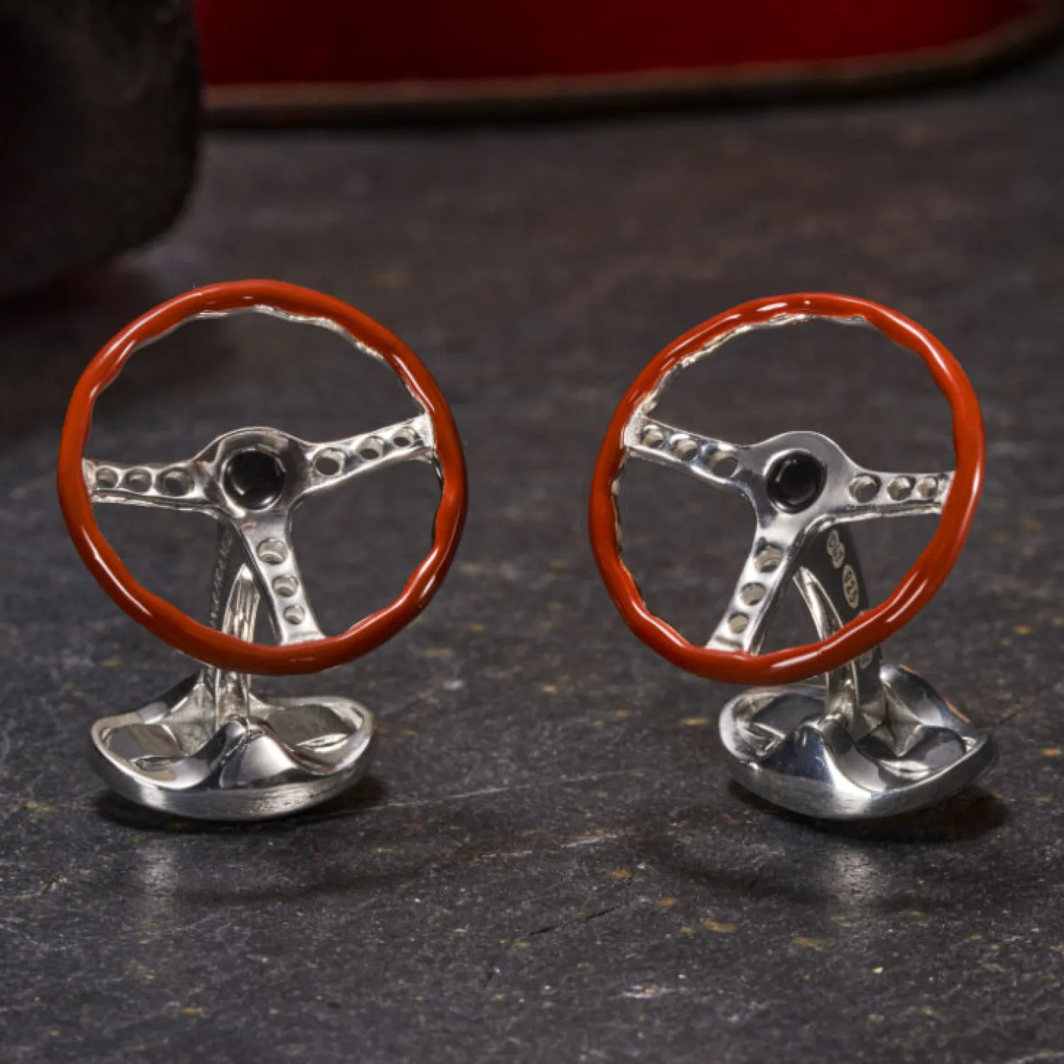 Shop Sterling Silver Vintage Steering Wheel Cufflinks Luxury Cufflinks | Hobbies & Interests Cufflinks