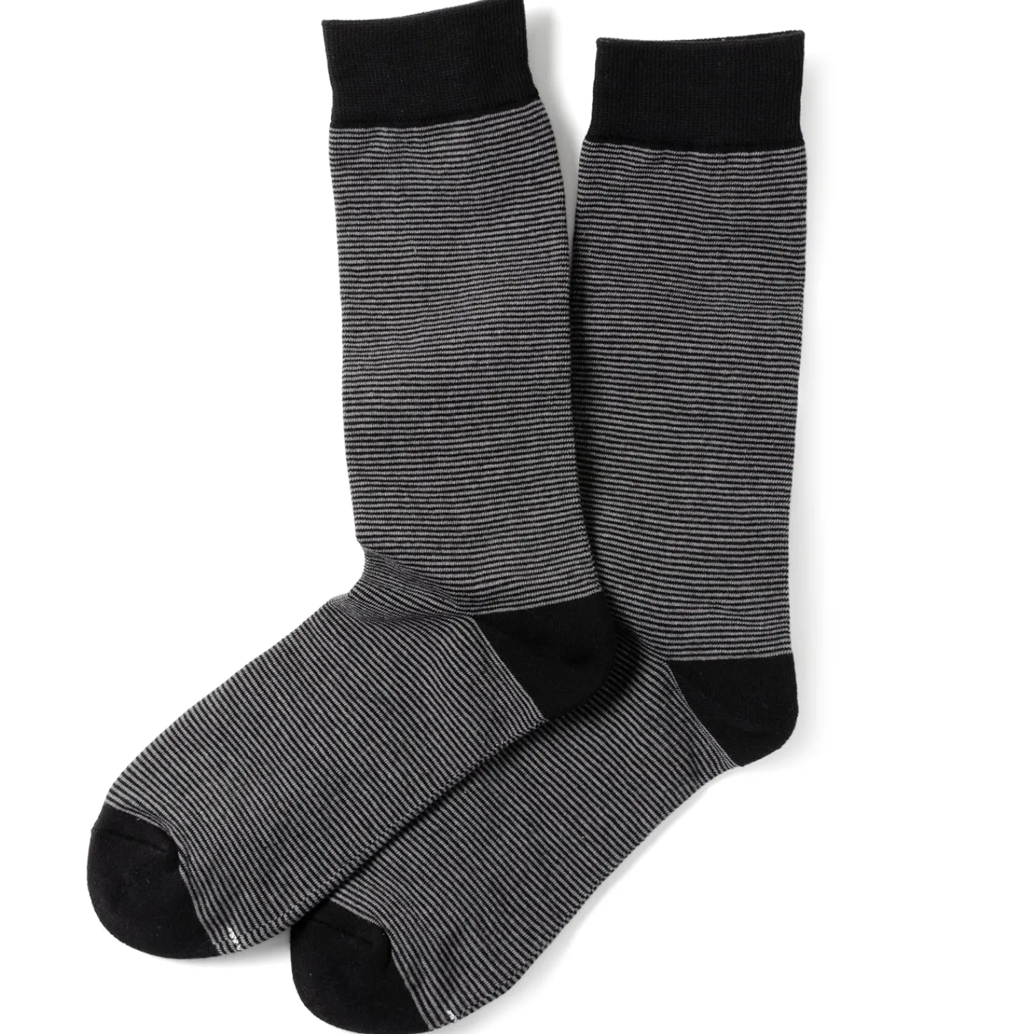 Cheap Striped Gray Black Men's Socks Socks