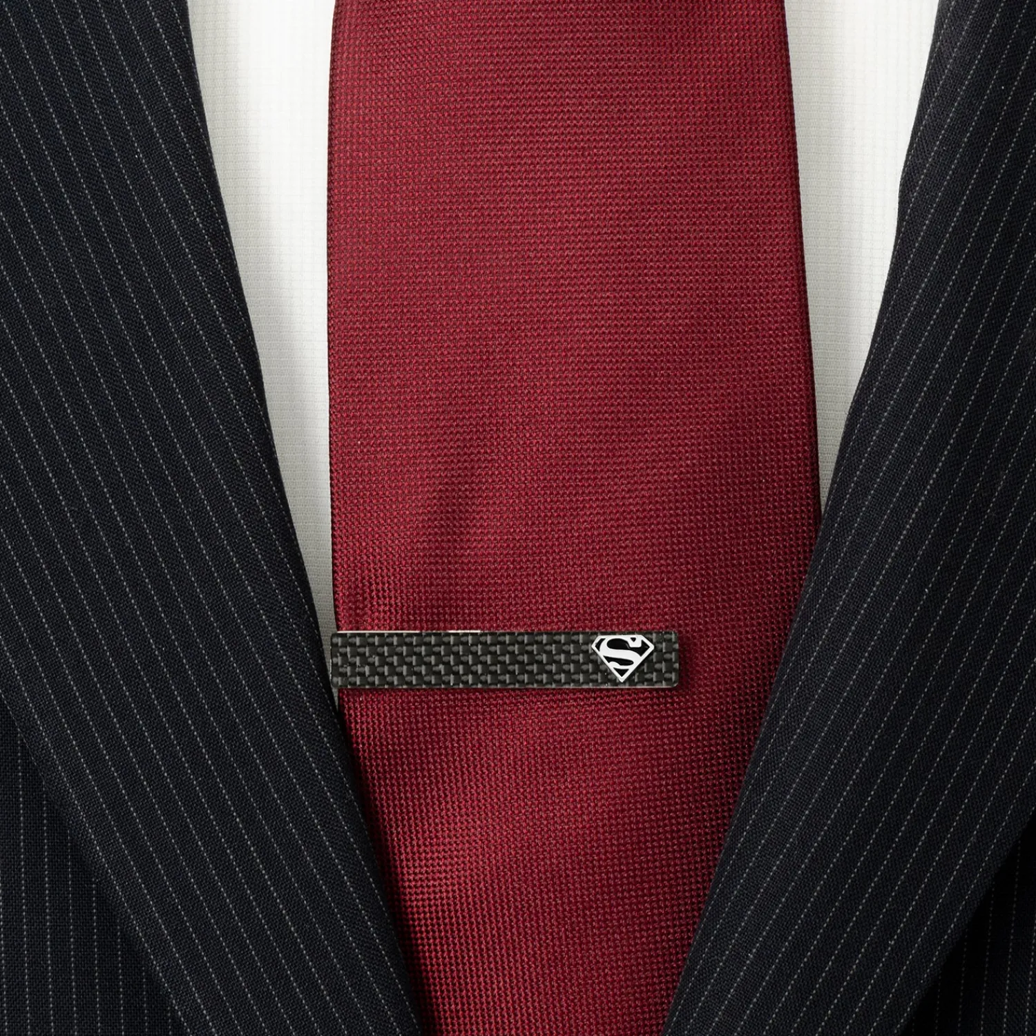 Clearance Superman Carbon Fiber Tie Clip Movies & Characters Tie Bars