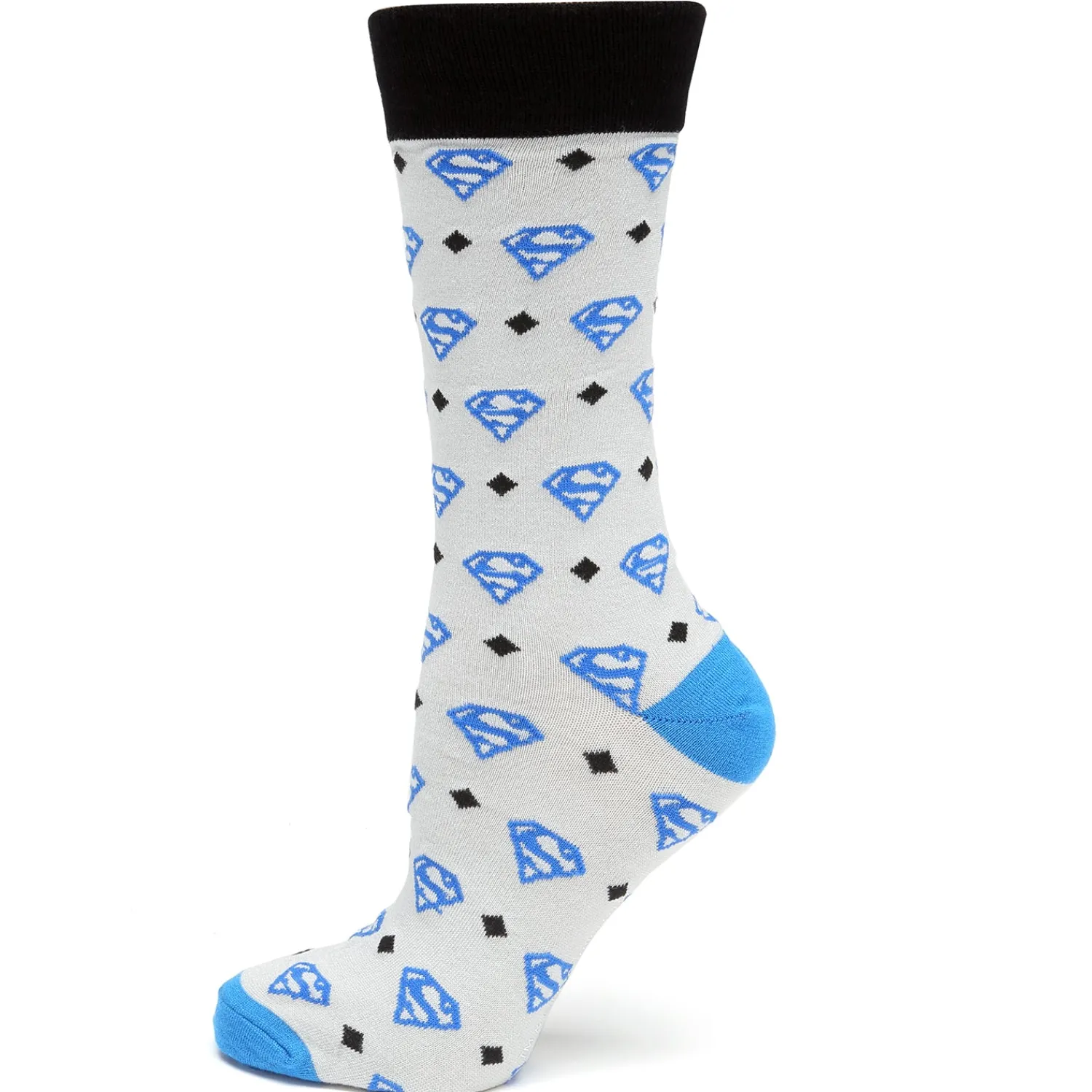 Discount Superman Diamond Gray Socks Socks