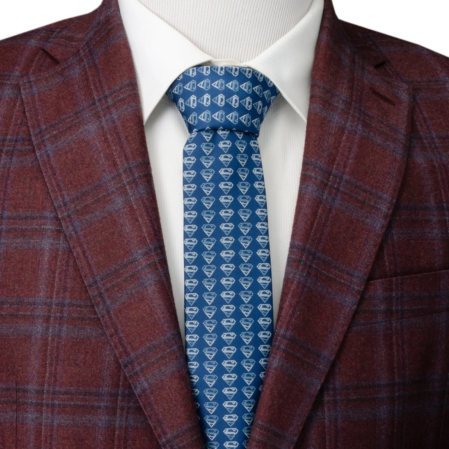 New Superman Shield Multi Blue Men's Tie Dc Comics Ties