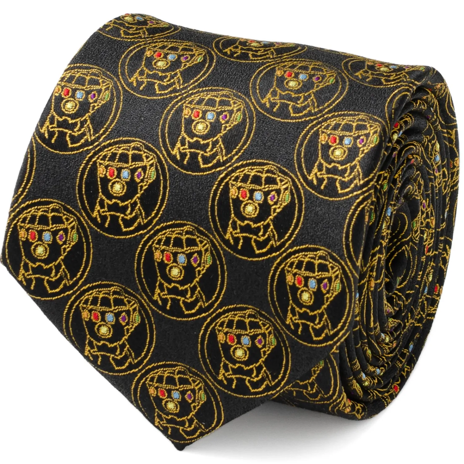 Hot Thanos Infinity Gauntlets Black Men's Tie Marvel Ties