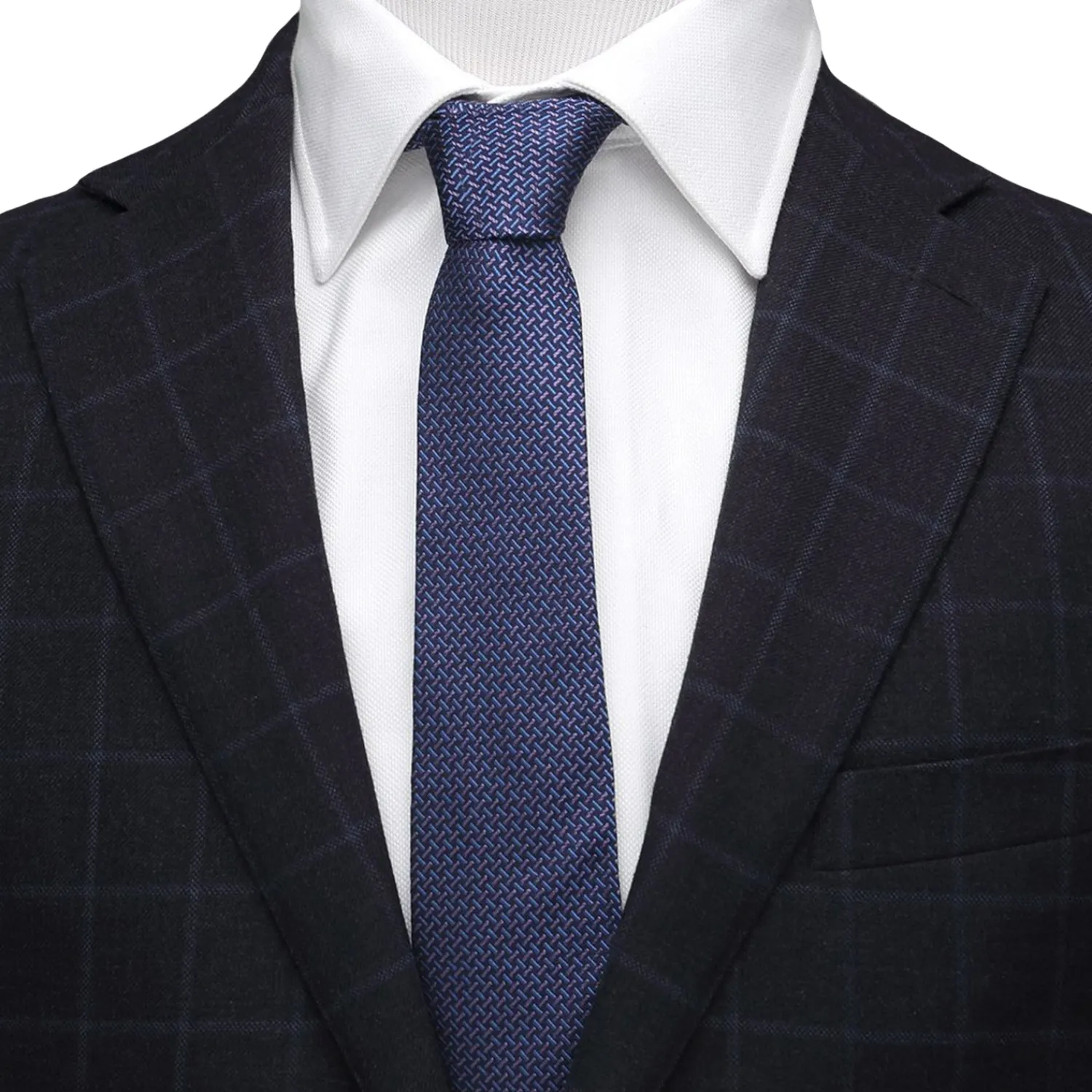 Cheap The Mitchell Tie (Iridescent Basketweave Men's Tie) Classic Ties