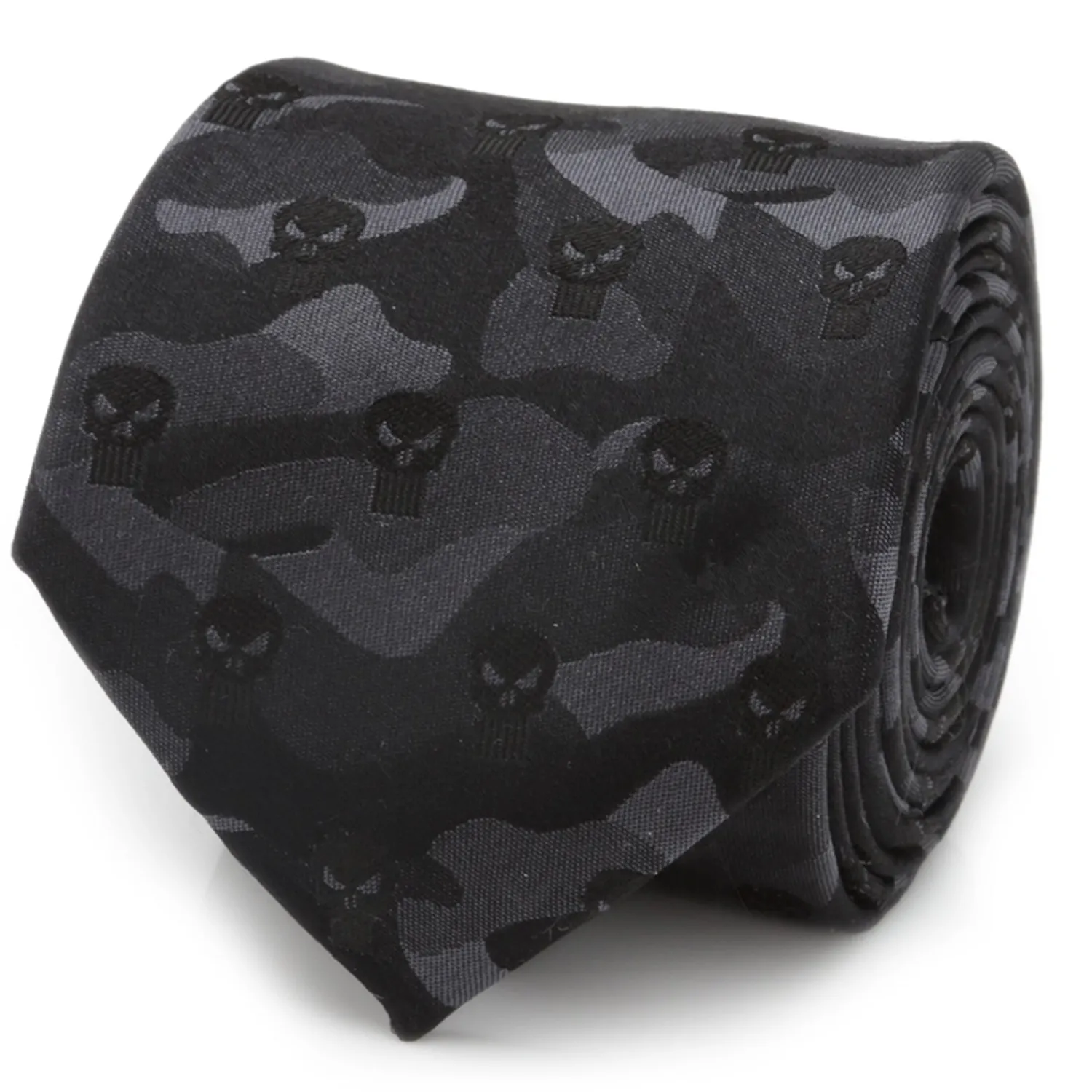 Online The Punisher Camo Black Silk Men's Tie Marvel Ties