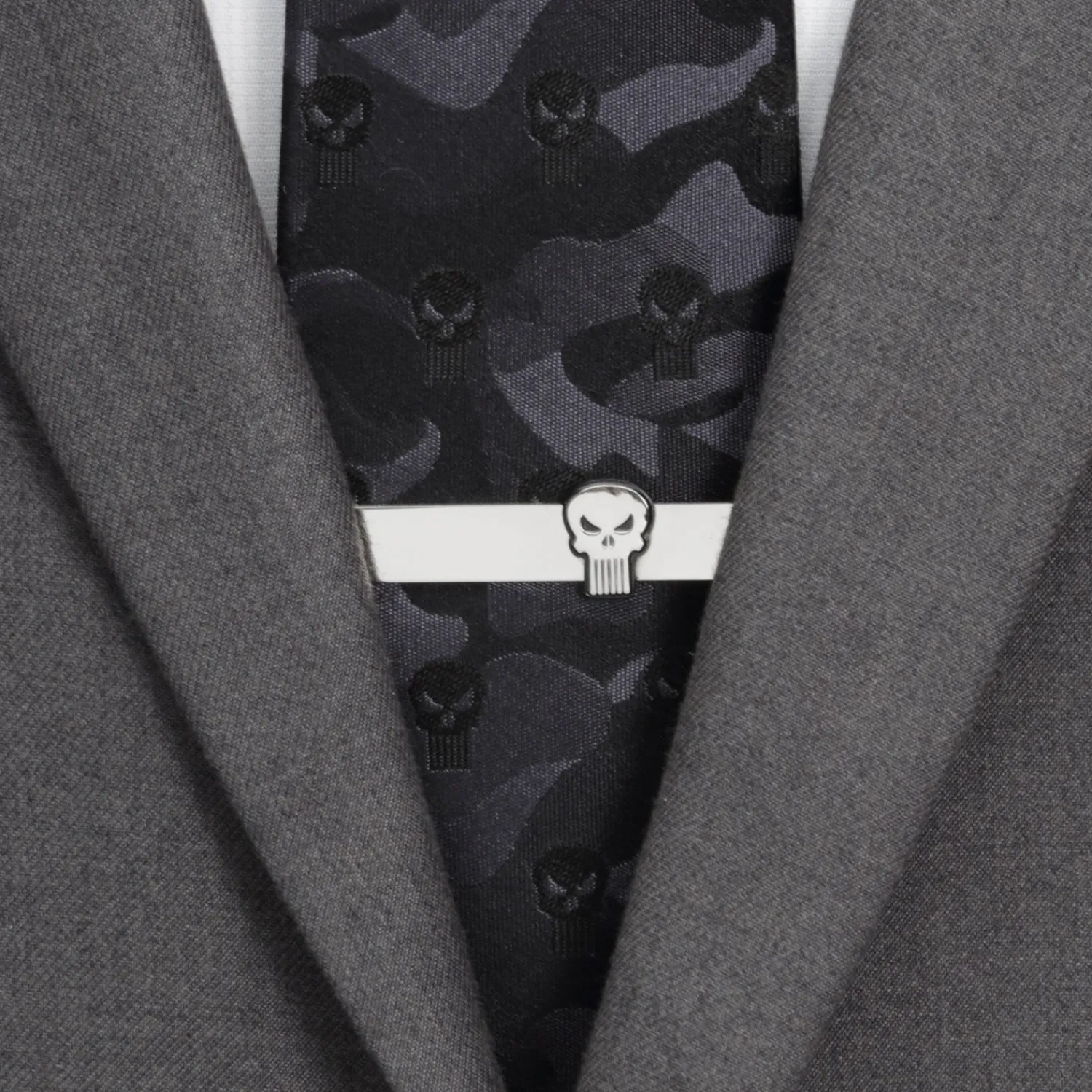 Store The Punisher Silver Tie Bar Movies & Characters Tie Bars