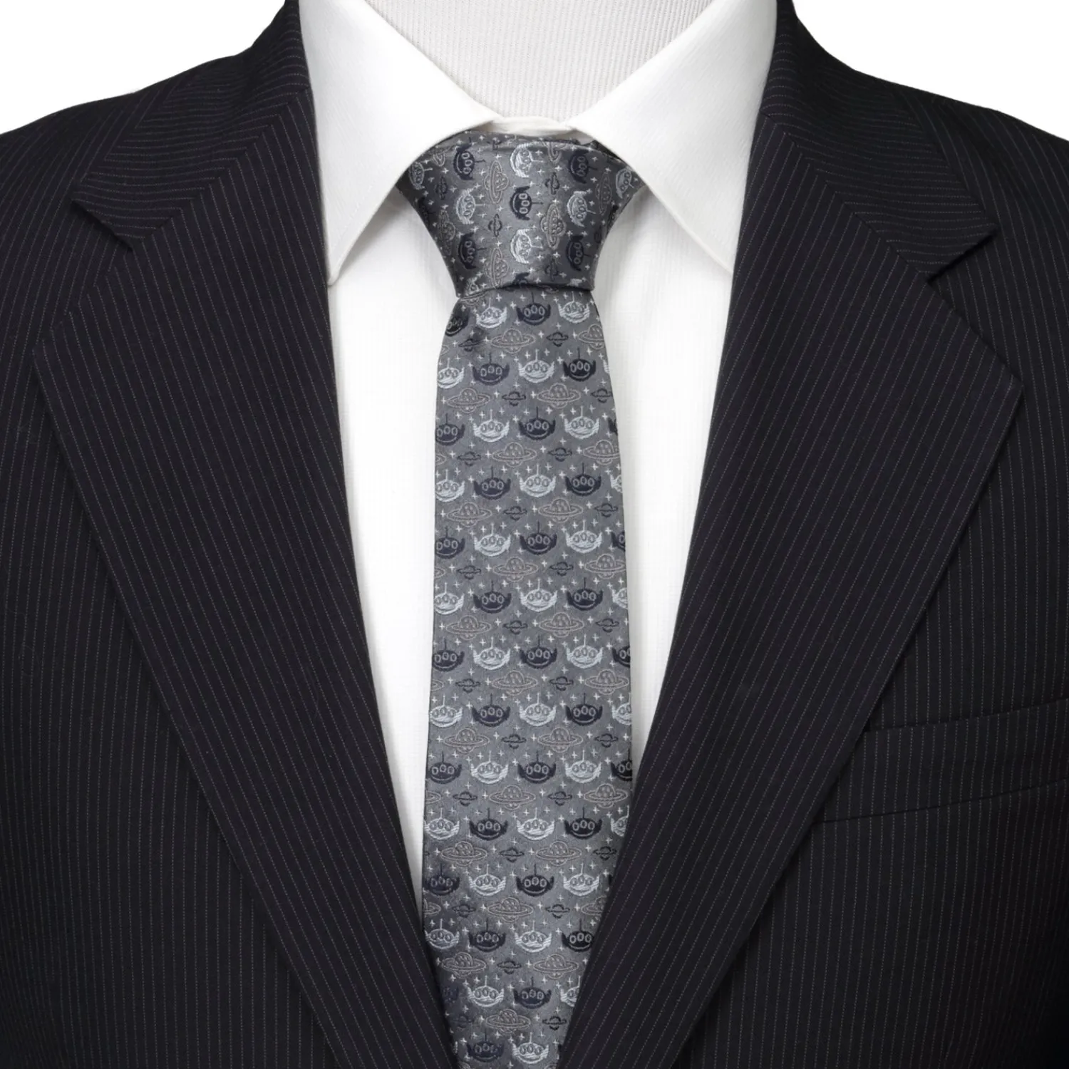Best Toy Story Alien Gray Men's Tie Disney Ties