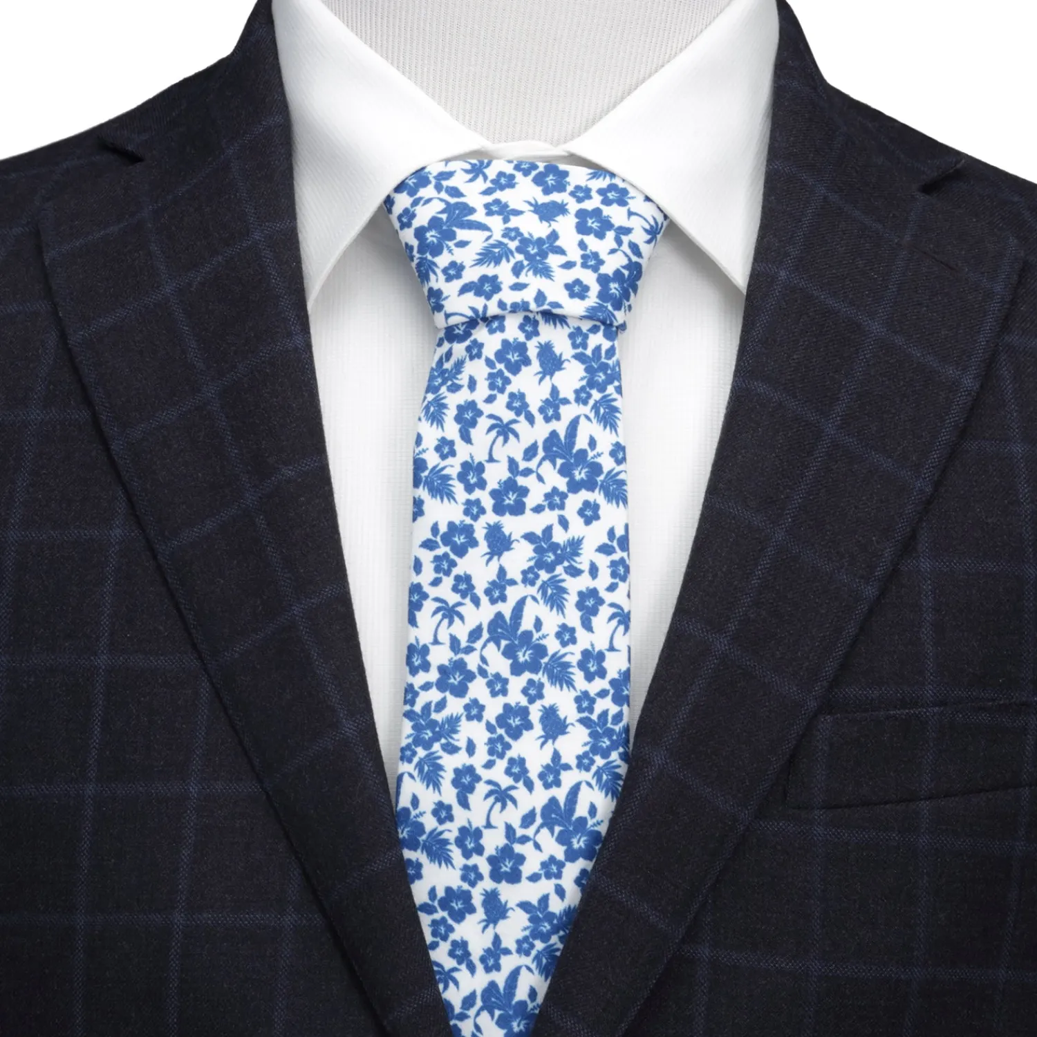 Fashion Tropical Blue Men’s Tie Classic Ties