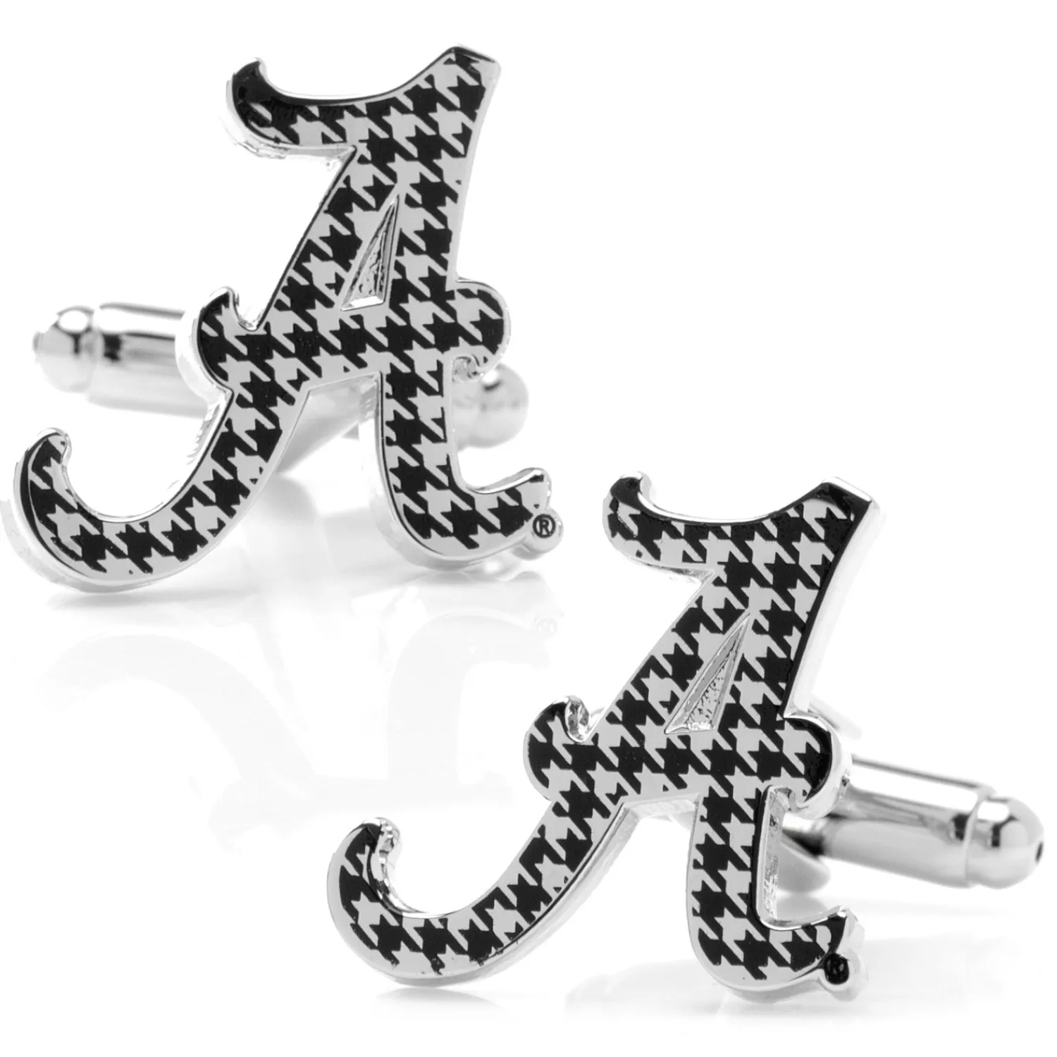 Store University of Alabama Houndstooth Cufflinks Luxury Cufflinks | Sports Cufflinks