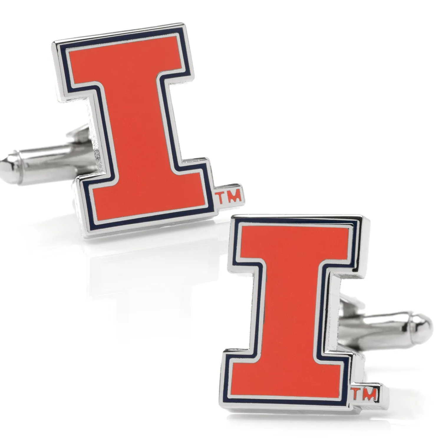 Outlet University of Illinois Fighting Illini Cufflinks Luxury Cufflinks | Sports Cufflinks