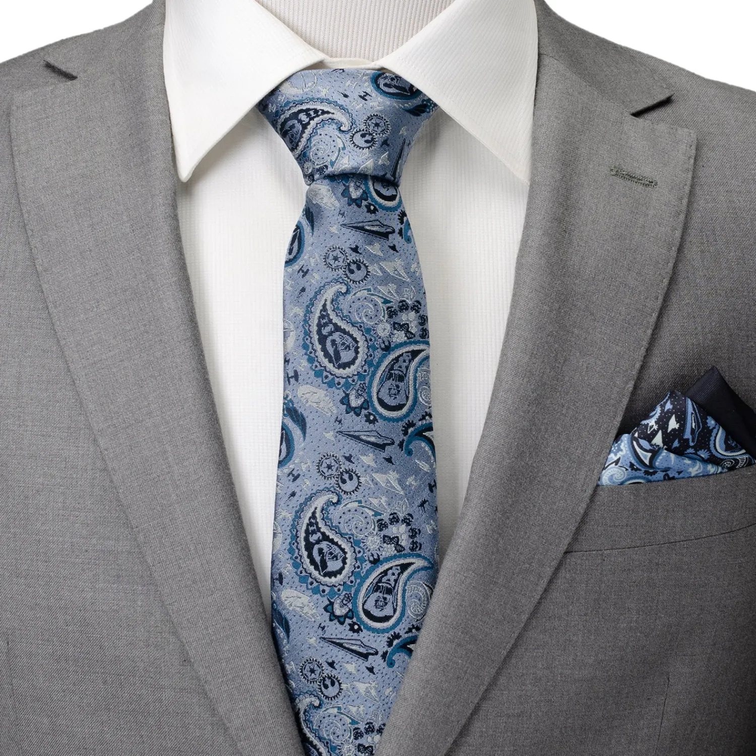 Best Vader Blue Tonal Paisley Men's Tie Star Wars Ties