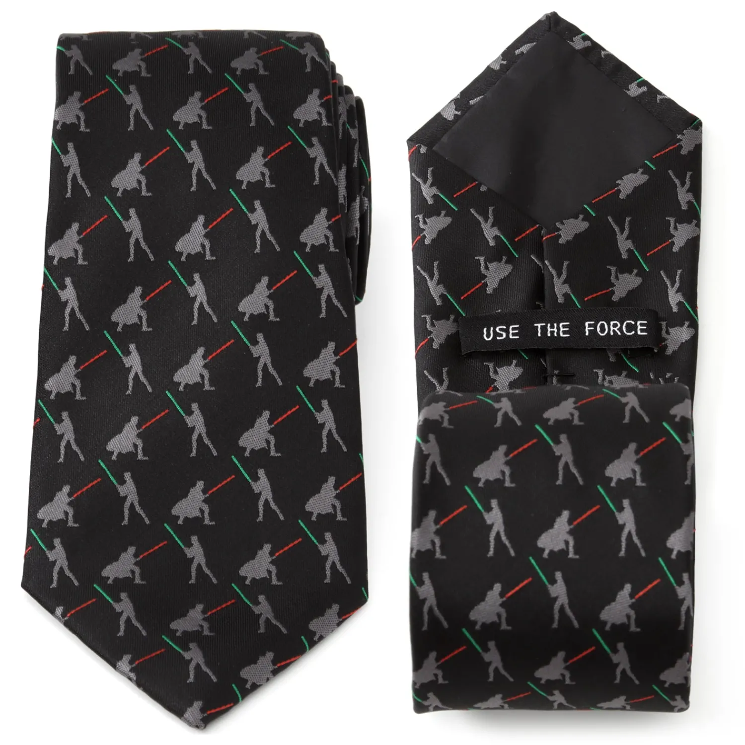 New Vader v. Luke Battle Lightsaber Black Mens Tie Star Wars Ties