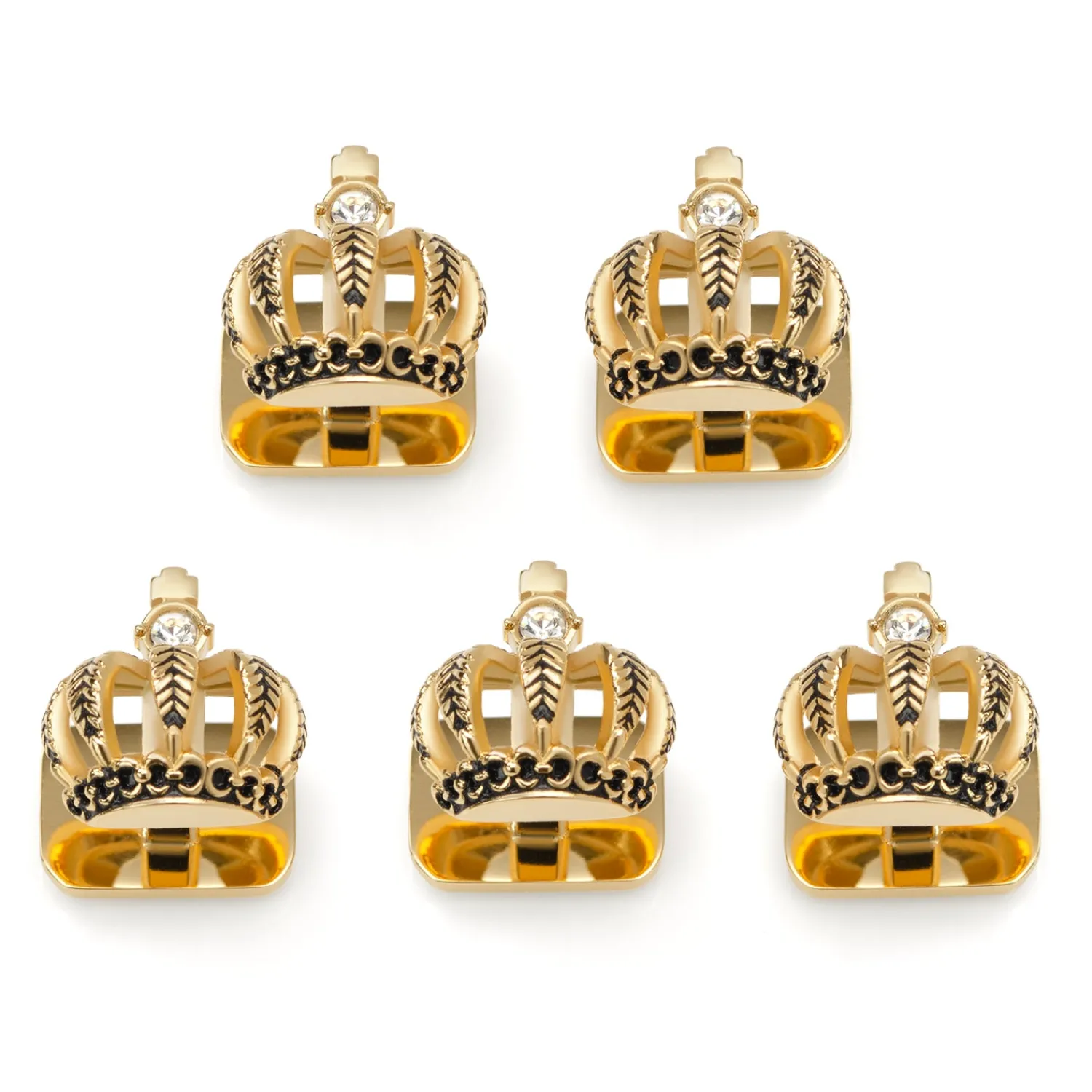 Online VDP 3D Crown Royal Gold Stainless Studs Stud Sets