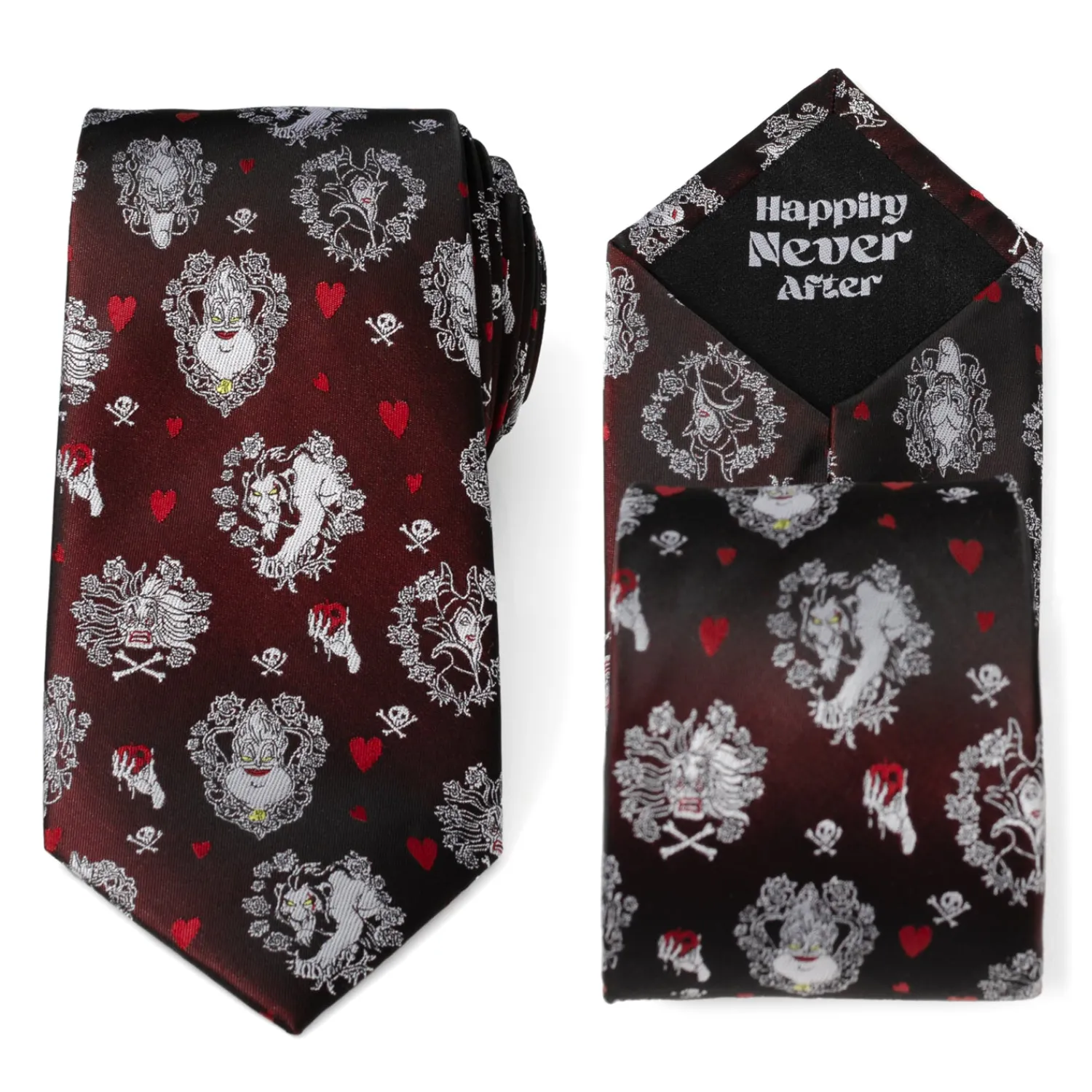 Shop Villains "Happily Never After "Black Men's Tie Disney Ties