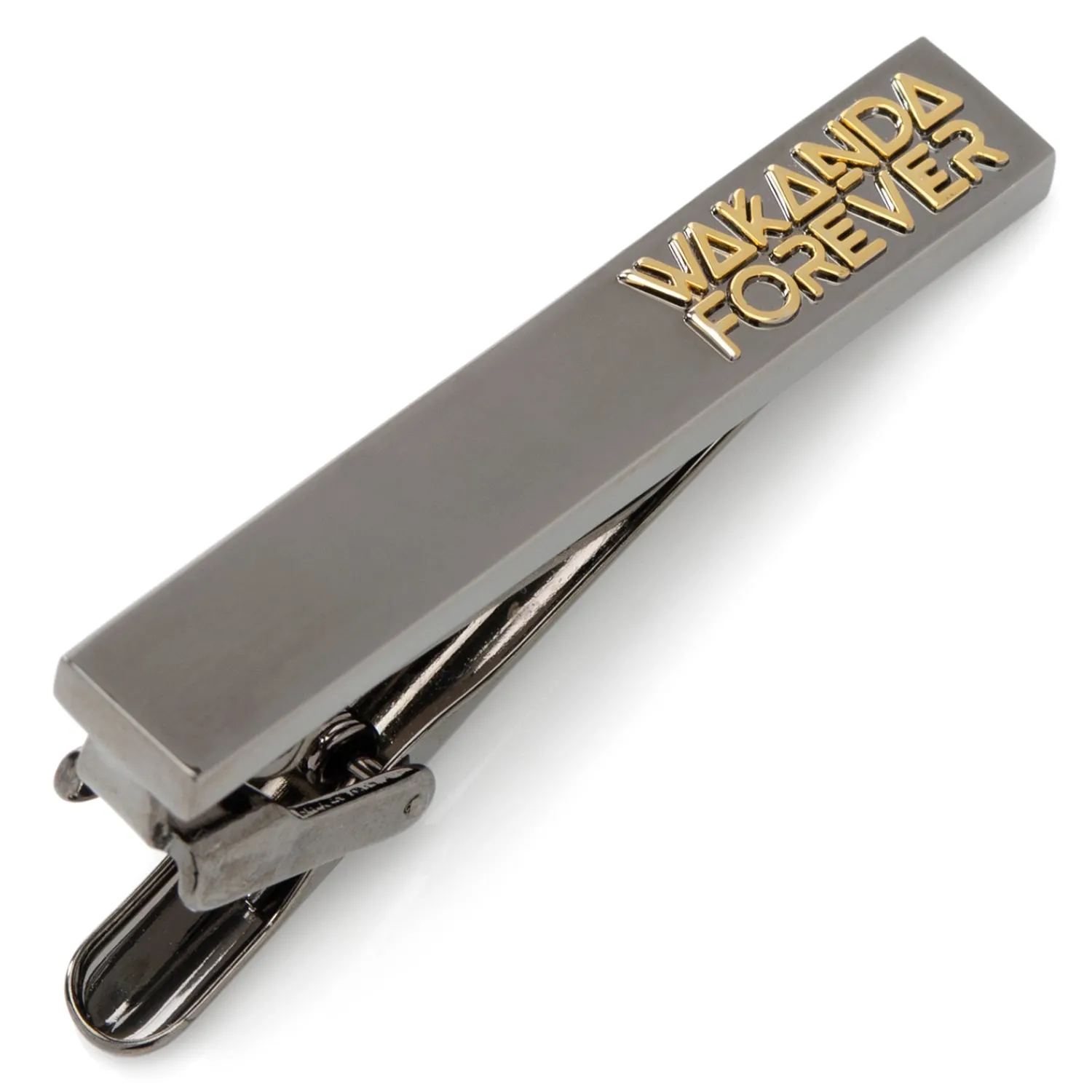 Shop Wakanda Forever Gunmetal Gold Tie Clip Movies & Characters Tie Bars