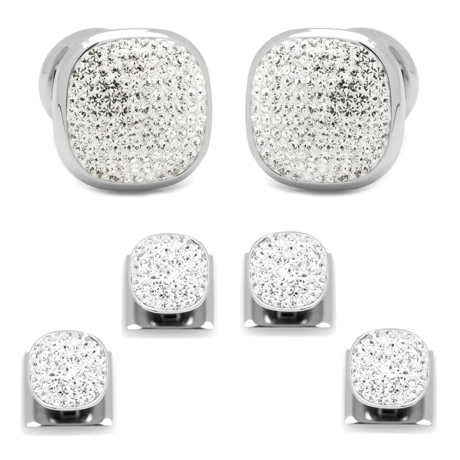 Clearance White Pave Crystal Stud Set Stud Sets