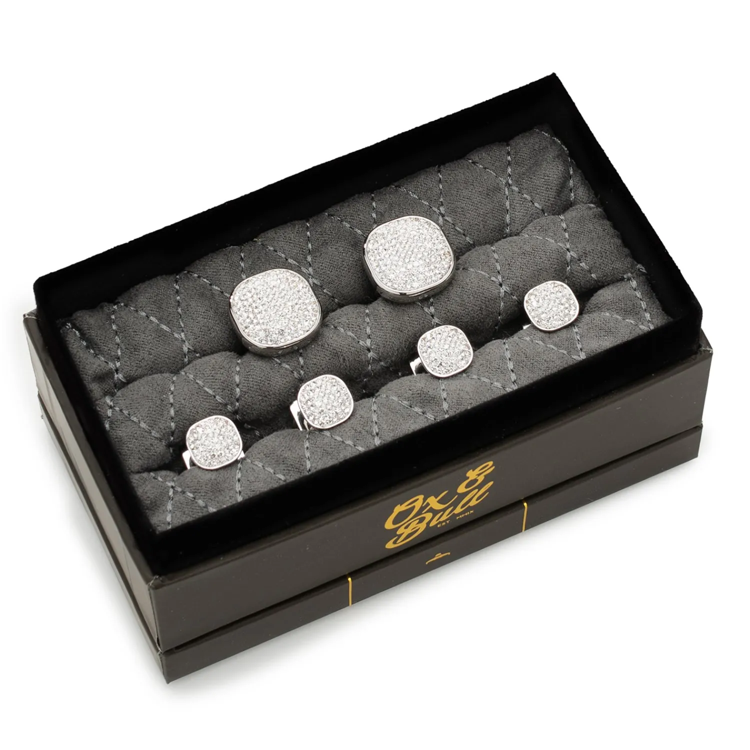 Clearance White Pave Crystal Stud Set Stud Sets