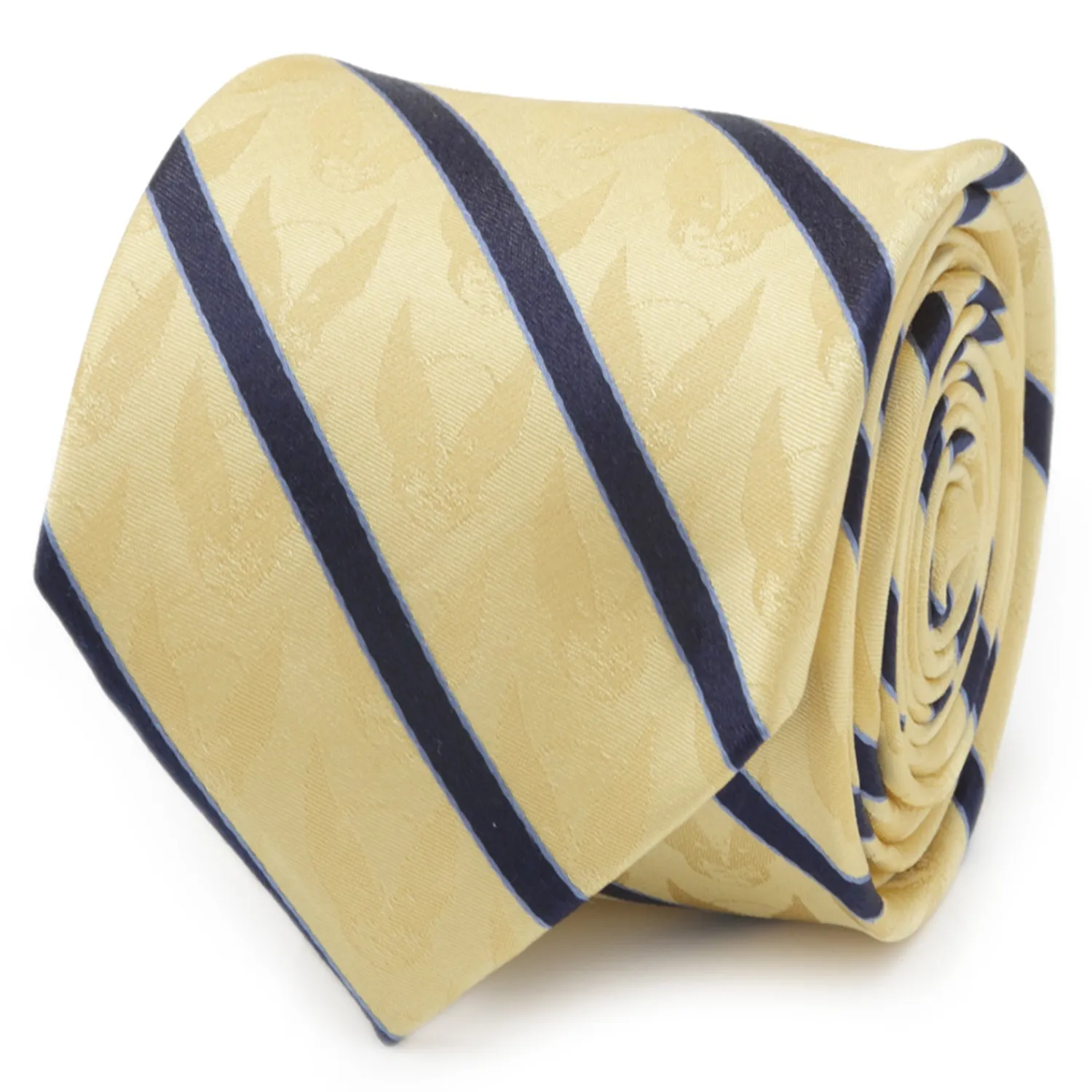 Best Sale Wolverine Mask Yellow and Navy Silk Men's Tie Marvel Ties